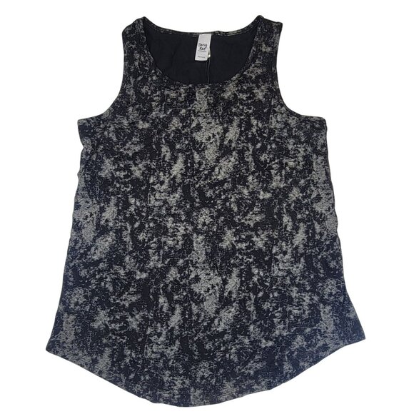 Daisy Rae Tank Top Sleeveless Black & Gray Womens Medium Cotton/Polyester New - Picture 1 of 8
